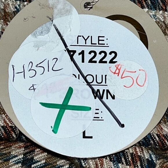 Apricot Clothing Womens 10 Houndstooth Paperbag Pants Brown Tan Tie Waist NWT - Picture 5 of 10